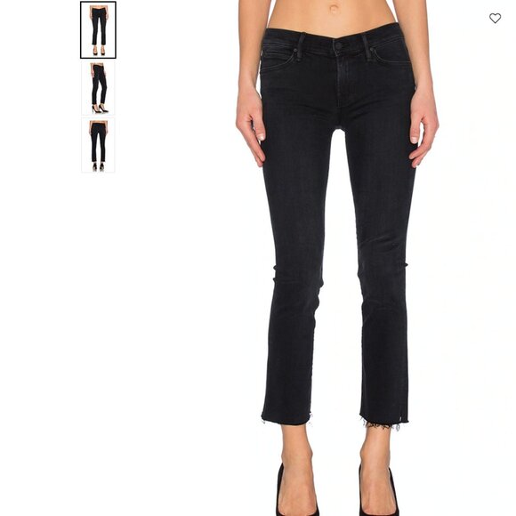 MOTHER denim the rascal snippet Blackbird jeans 25 - Picture 1 of 10